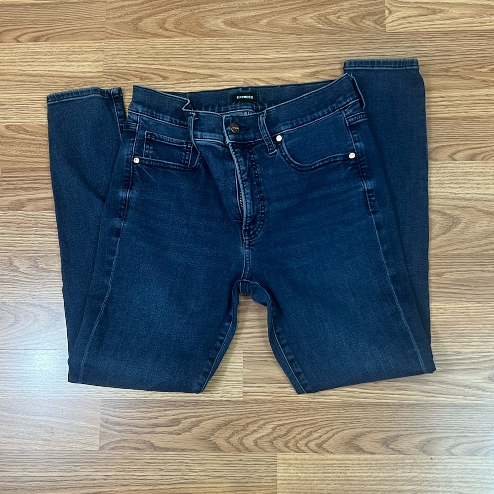 Express Woman’s Deep Indigo Skinny Jeans